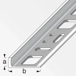 Fundamo Winkelprofil 10 mm 2,5m PVC grau