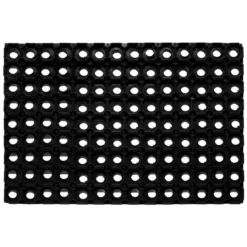 Fussmatte Gummiring 60x80cm offenschwarz