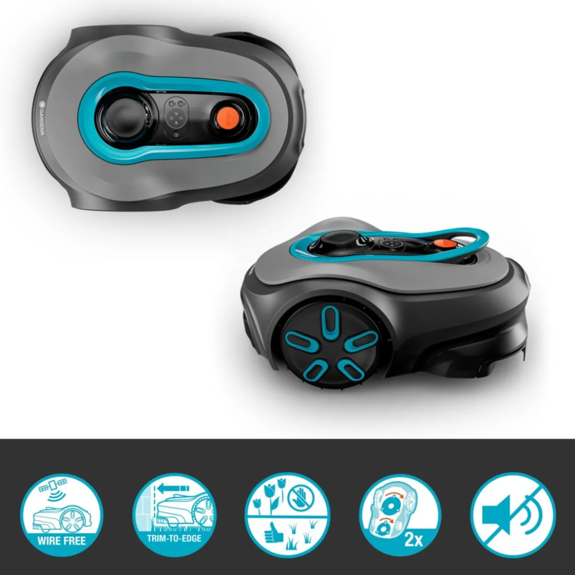 Gardena Mähroboter smart SILENO free Set 600 m² kabellos