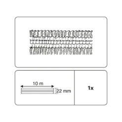 Gardinenband A 10 m weiß universal