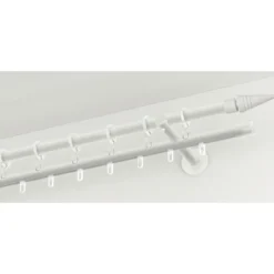 GardiniaGardinenstange Chicago mit Innenlauf Durchmesser 16 mm 200 cm weiß