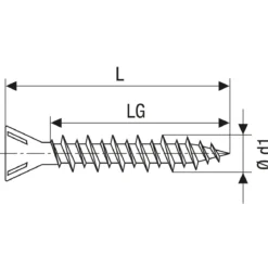 Gix Trockenbauschraube C für Gipsfaser 3,9 x 25