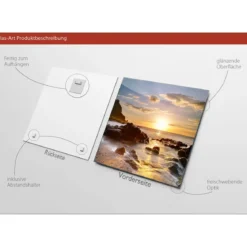Glas-Art Island 30 x 30 Glasbild