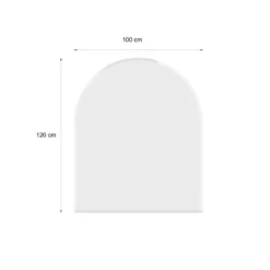 Glasbodenplatte Rundbogen 120 x 100 cm