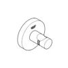 Grohe Bademantelhaken Essentials silber 4,5x Durchmesser 5,4 cm