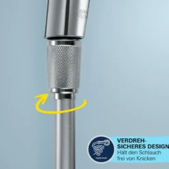 Grohe Brauseschlauch „VitalioFlex Comfort“, chrom, 1,50 m