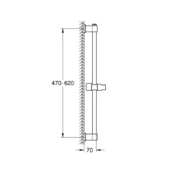 Grohe Brausestange Vitalio Universal 600mm