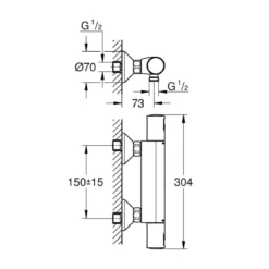Grohe Brause-Thermostat Precision Start