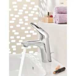 Grohe Einhand-Waschtischbatterie Eurostyle S-Size Hebel offen chrom