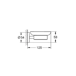 Grohe Halter mit Seifenschale Essentials 12,5 x 5,8 cm