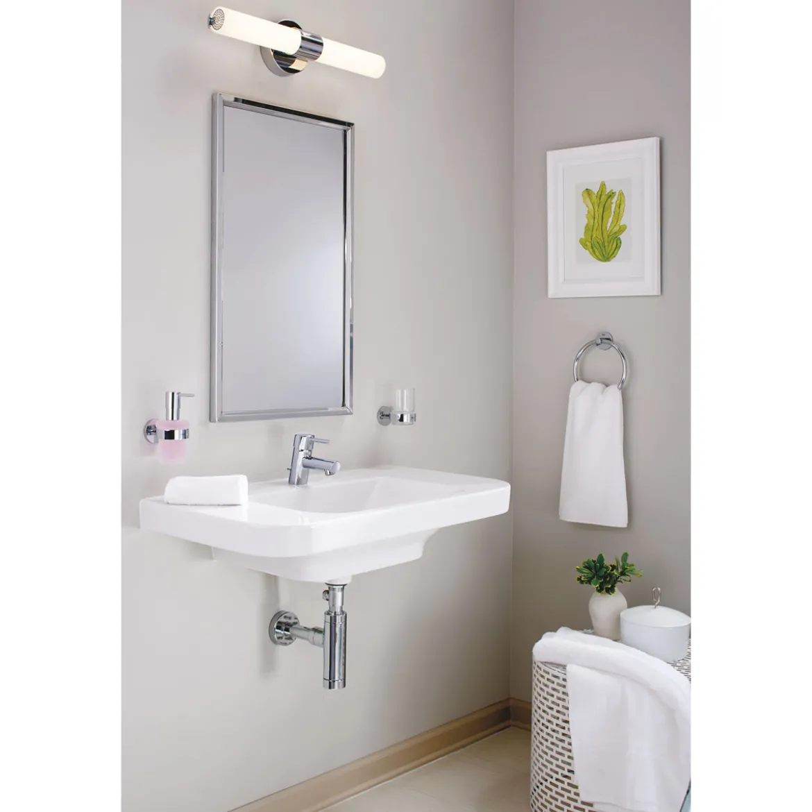 Grohe Handtuchring Essentials silber Durchmesser 18 cm