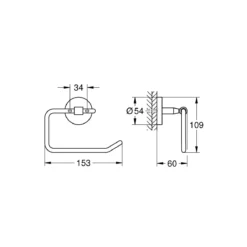 Grohe WC-Papierhalter Cosmopolitan chrom