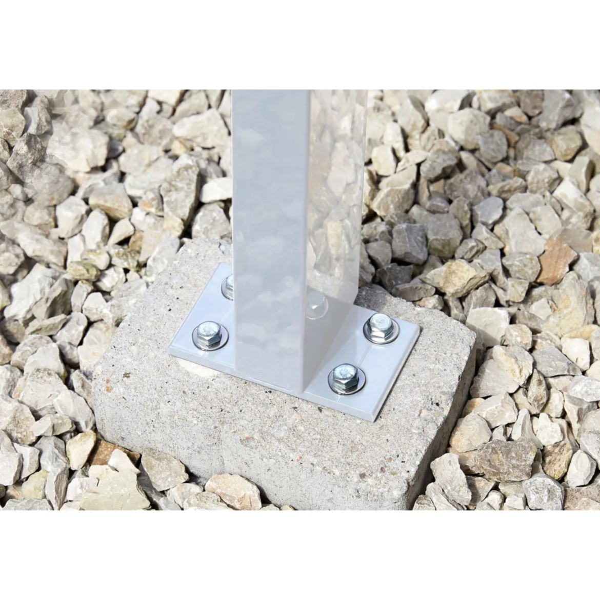 gutta Terrassenüberdachung Standard weiß 3,06 x 3,06 m