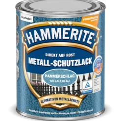 Hammerite Metallschutzlack Hammerschlag Metallblau 250 ml