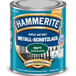 Hammerite Metallschutzlack dunkelgrün matt 750 ml
