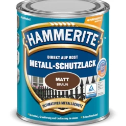 Hammerite Metallschutzlack braun matt 750 ml
