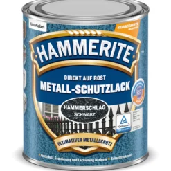 Hammerite Metallschutzlack schwarz Hammerschlag 250 ml