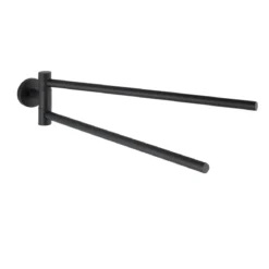 Handtuchhalter m. 2 Armen Bosio Black