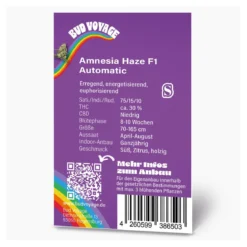 Hanfsamen BudVoyage Amnesia Haze F1 Auto3 Samen