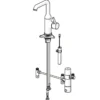 Hansa Waschtischarmatur „vantis Style Hybrid“ Chrom Bluetooth Sensor