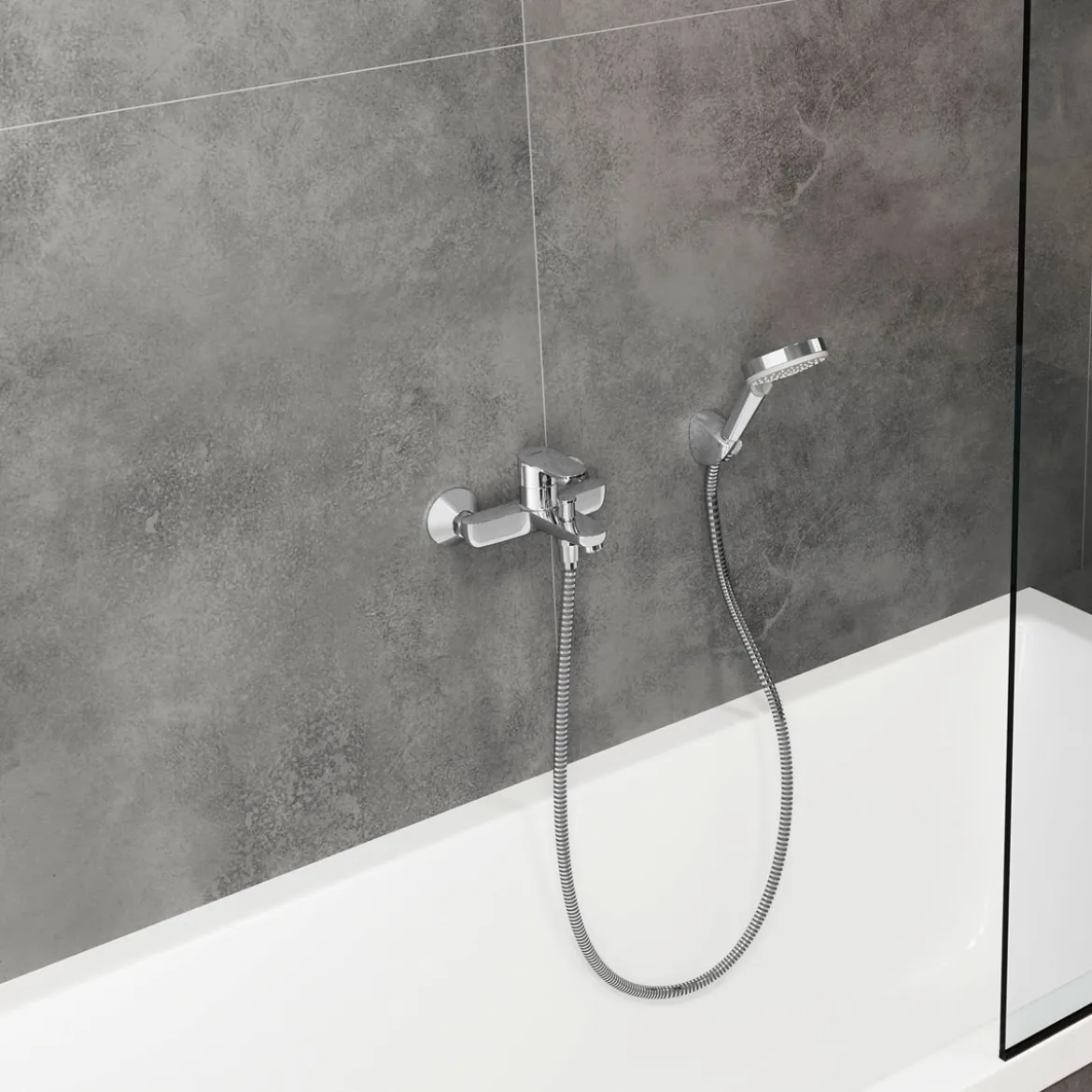 Hansgrohe Einhebel-Wannenmischer Vernis Blend Aufputz chrom
