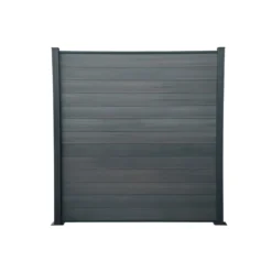 Hartmann WPC Steckzaunsystem anthrazit 6er-Pack
