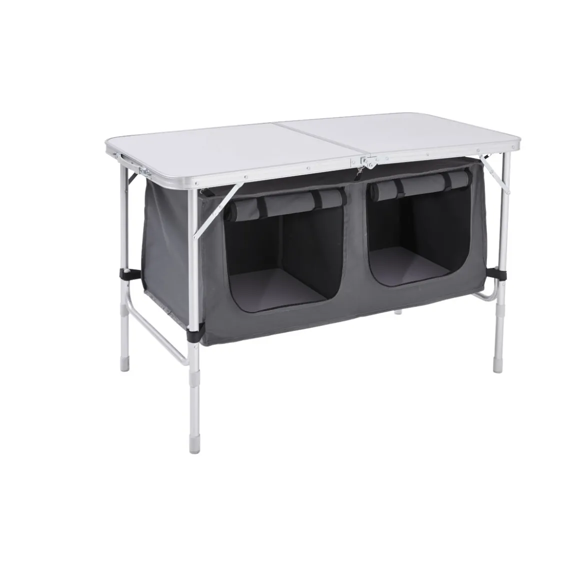 Haveson Camping-Tisch mit Ablagefächern