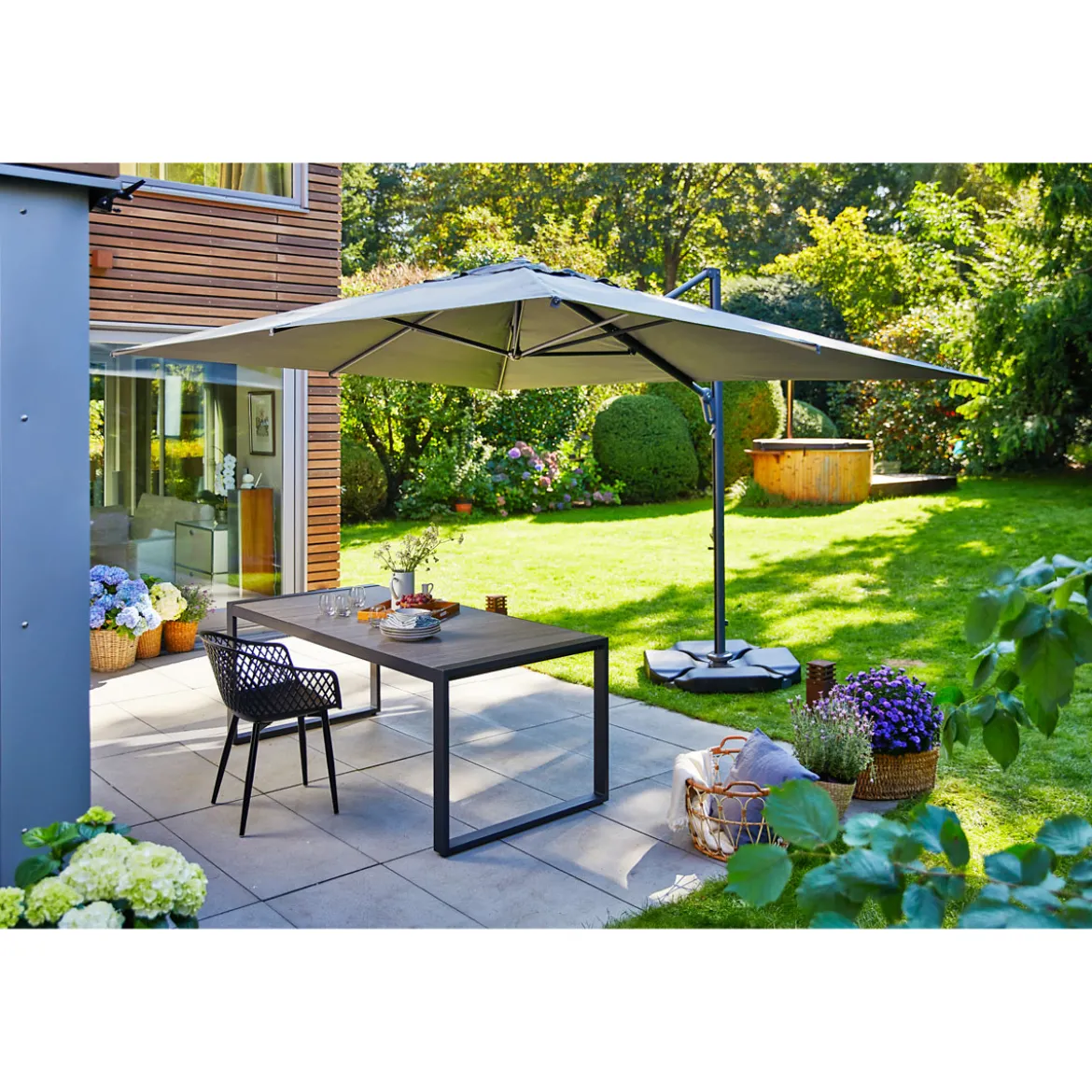 Haveson Gartentisch Kent mit Keramik-Tischplatte
