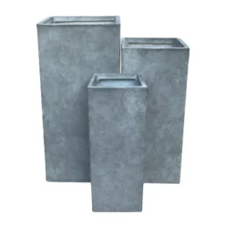 Haveson Pflanzsäule Wiped grey 28 x 28 x 60 cm