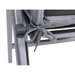 Haveson Sitzauflage Niederlehner 100x48x4cm hellgrau