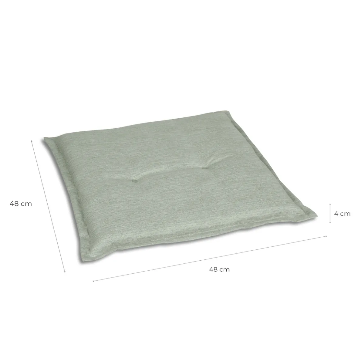 Haveson Sitzkissen Marlen 48x48x4cm hellgrün