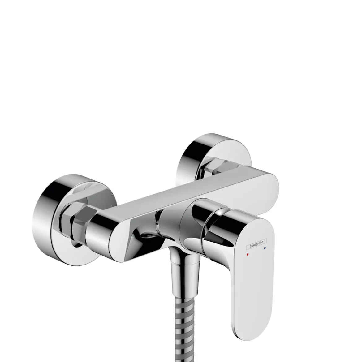 HG Duscharmatur Rebris S,chrom,mitKeramik-Mischsystem,1/2" Brauseanschluss