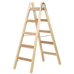 Holz-Doppelsprossenleiter 2x5