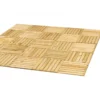 Holzfliese Kiefer geriffelt braun 50 x 50 cm