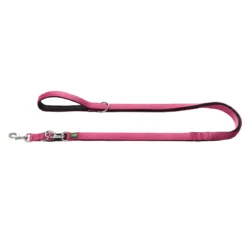 Hunter Führleine Neopren himbeer-schwarz 200 x 2,5 cm