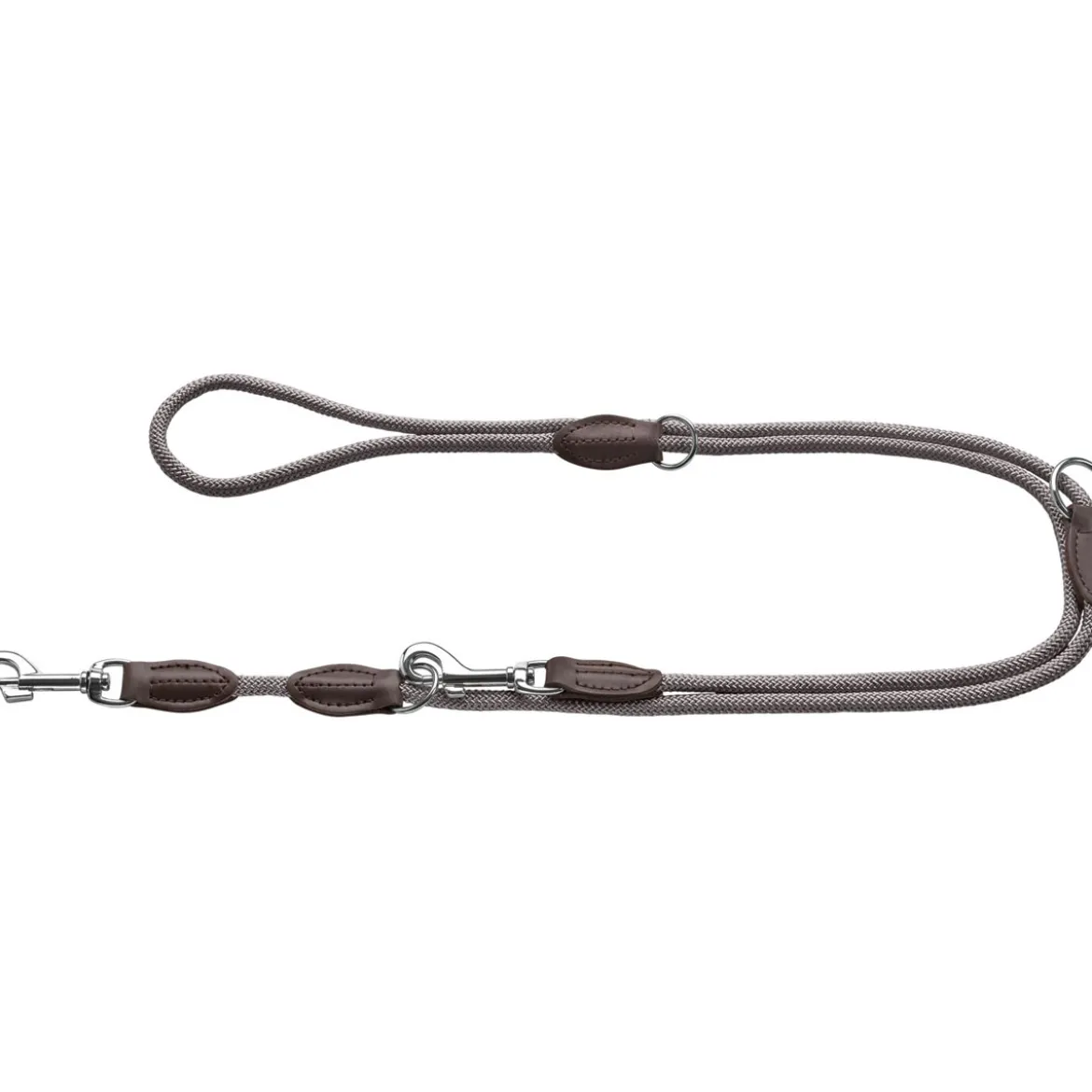 Hunter Verstellbare Führleine Freestyle grau 8 mm