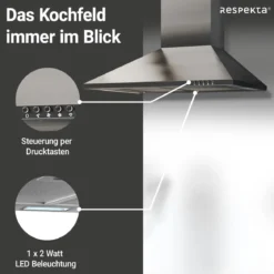 Kaminhaube Edelstahl CH22058IXB60 CM