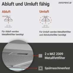 Kaminhaube Edelstahl CH22058IXB60 CM