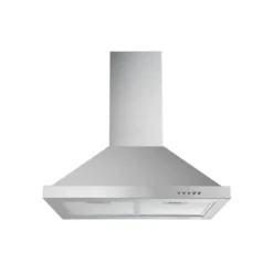 Kaminhaube Edelstahl, 60 cm, respektaEEK A, 3 Leistungsstufen LED-Beleuchtung