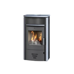 Kaminofen Stockholm 4.0 6,5kW GranitAnschl. oben 150mm