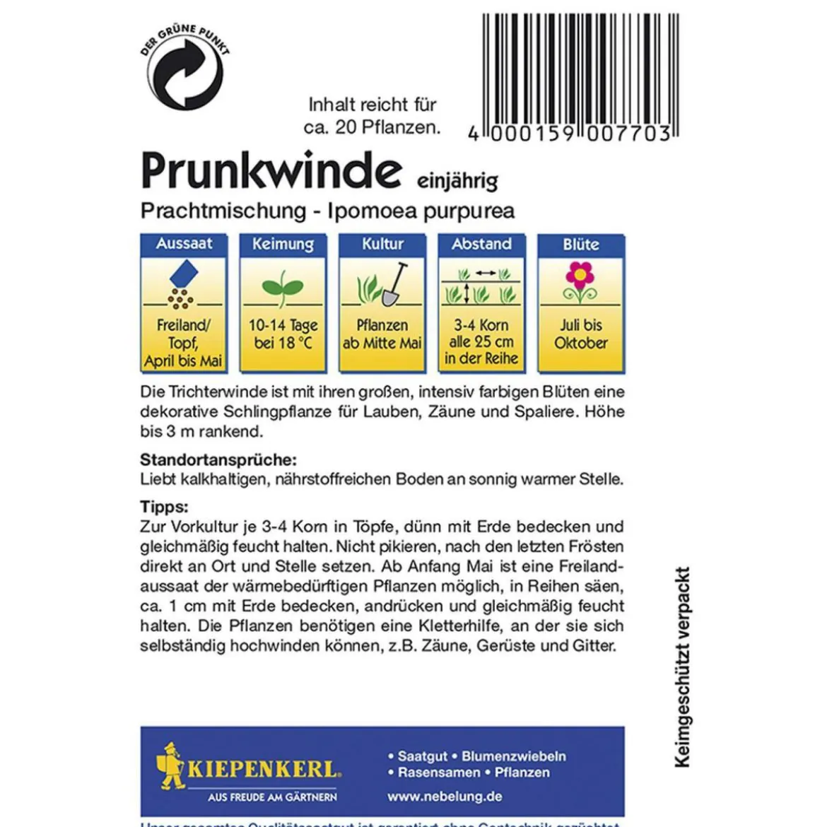 Kiepenkerl Prunkwinde Prachtmischung