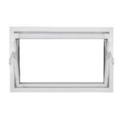 Kippfenster Q59 1000 x 600 mm ISO Glas weiss