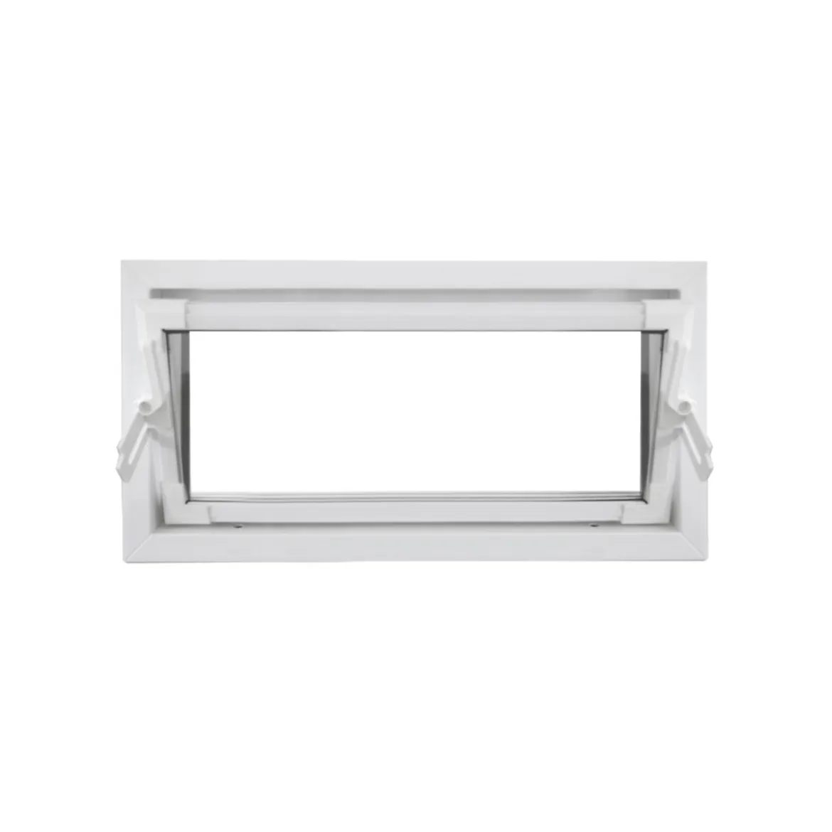 Kippfenster Q59 800 x 400 mm ISO Glas weiss