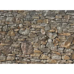 Komar Papier-Fototapete Stone Wall 8-teilig 368 x 254 cm