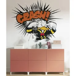 KomarSelbstklebende Vlies Wandtattoo Donald crash XXL 127x160 cm