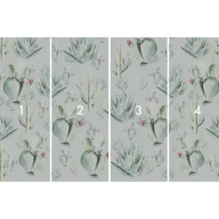 KomarVlies Fototapete Cactus Grey 400x250 cm