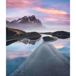 KomarVlies Fototapete Glowing Vestrahorn 200x250 cm