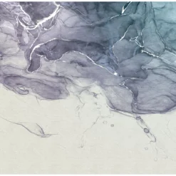 KomarVlies Fototapete Ink Blue Fluid 300x280 cm