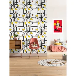 KomarVlies Fototapete Mickey Mouse Foot Labyrinth 200x280 cm
