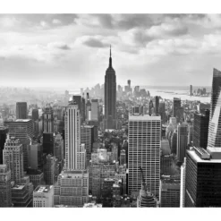 KomarVlies Fototapete NYC Black and White 300x250 cm